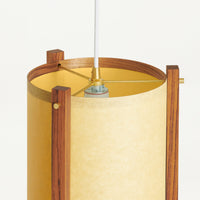 Teak sand pendant top detail