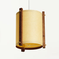 JAPANESE MID CENTURY WALNUT LARGE SAND PENDANT BELOW