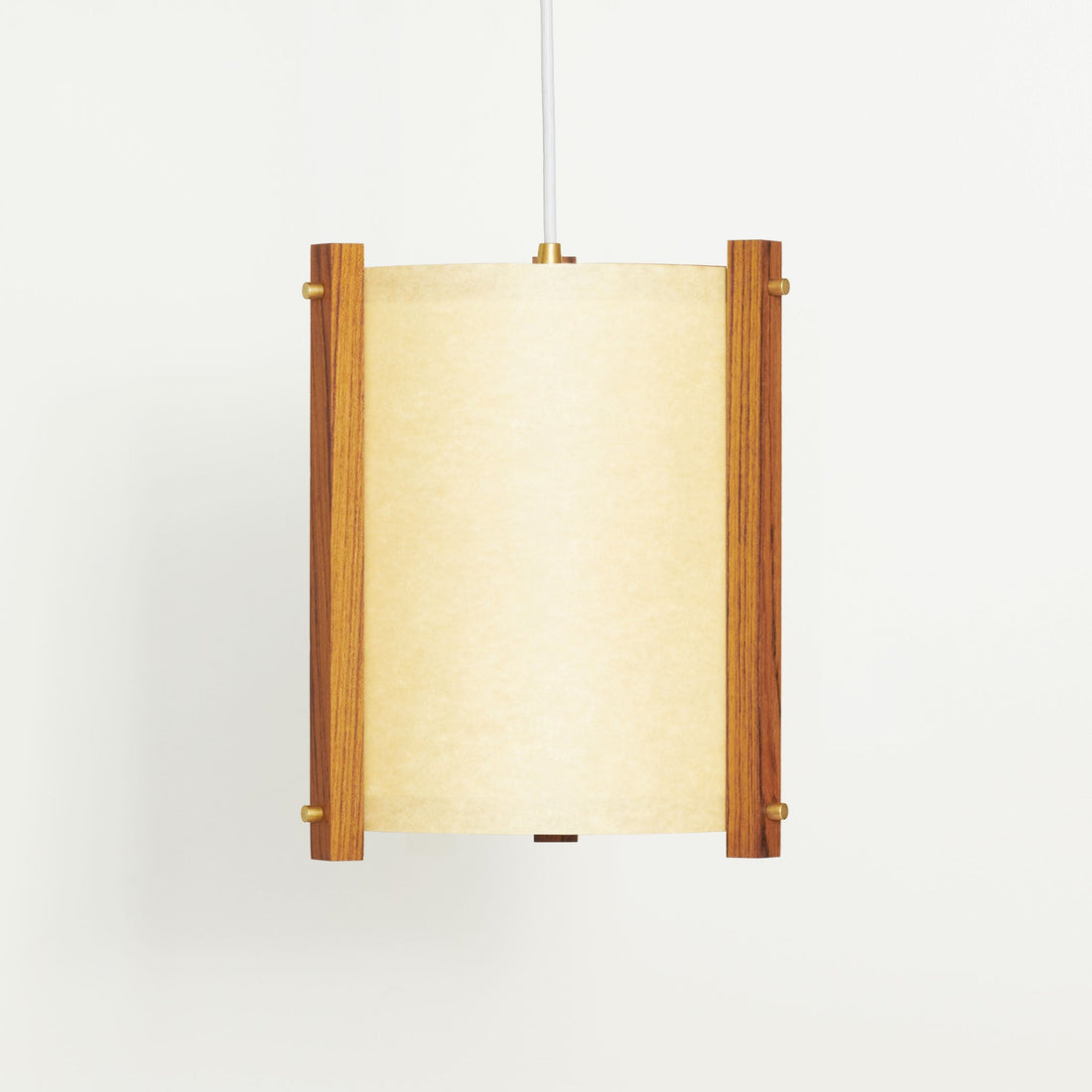 JAPANESE MID CENTURY TEAK LARGE SAND PENDANT