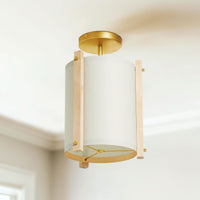 Maple White Ceiling Lamp in white room