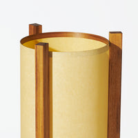 Japanese Mid Century Teak Floor Lamp Sand Lampshade Detail