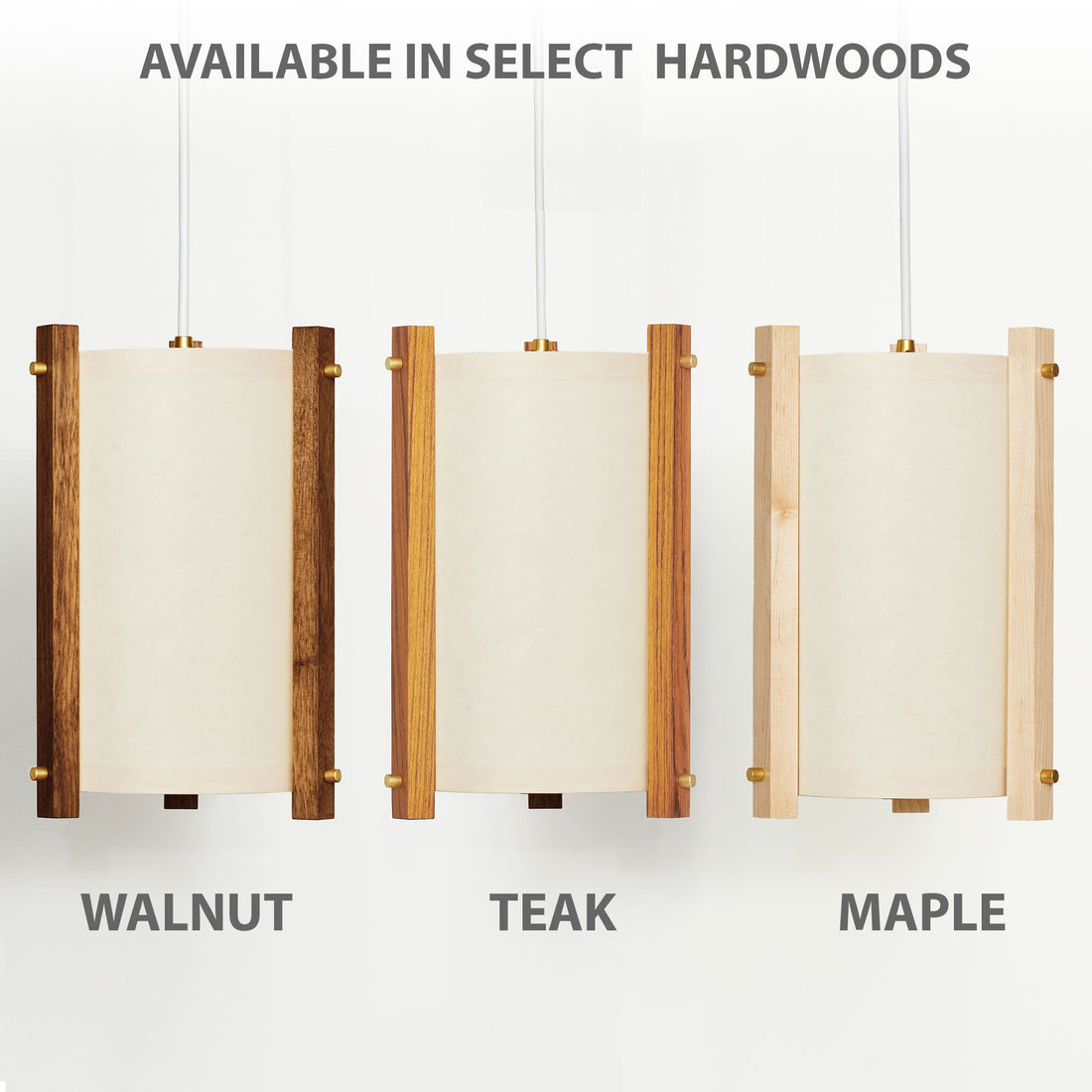 COMPARING 7INCH PENDANT LAMP WOOD OPTIONS