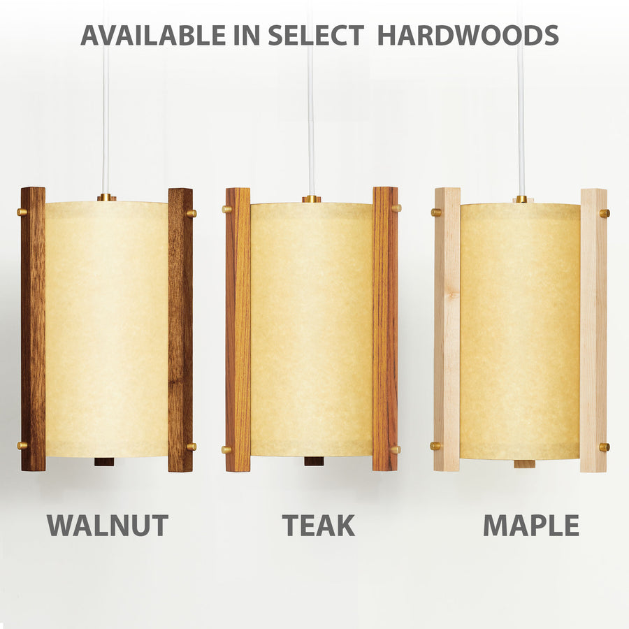 COMPARING 7INCH PENDANT LAMP WOOD OPTIONS FRONT