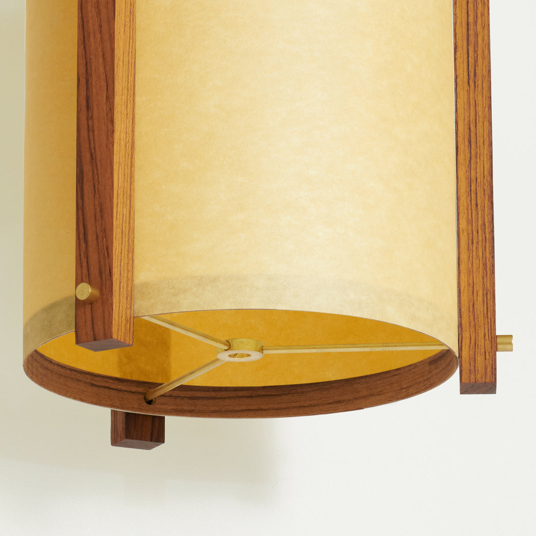 Teak Sand Ceiling Lamp Close Bottom