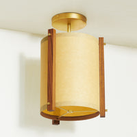 Teak Sand Ceiling Lamp Front