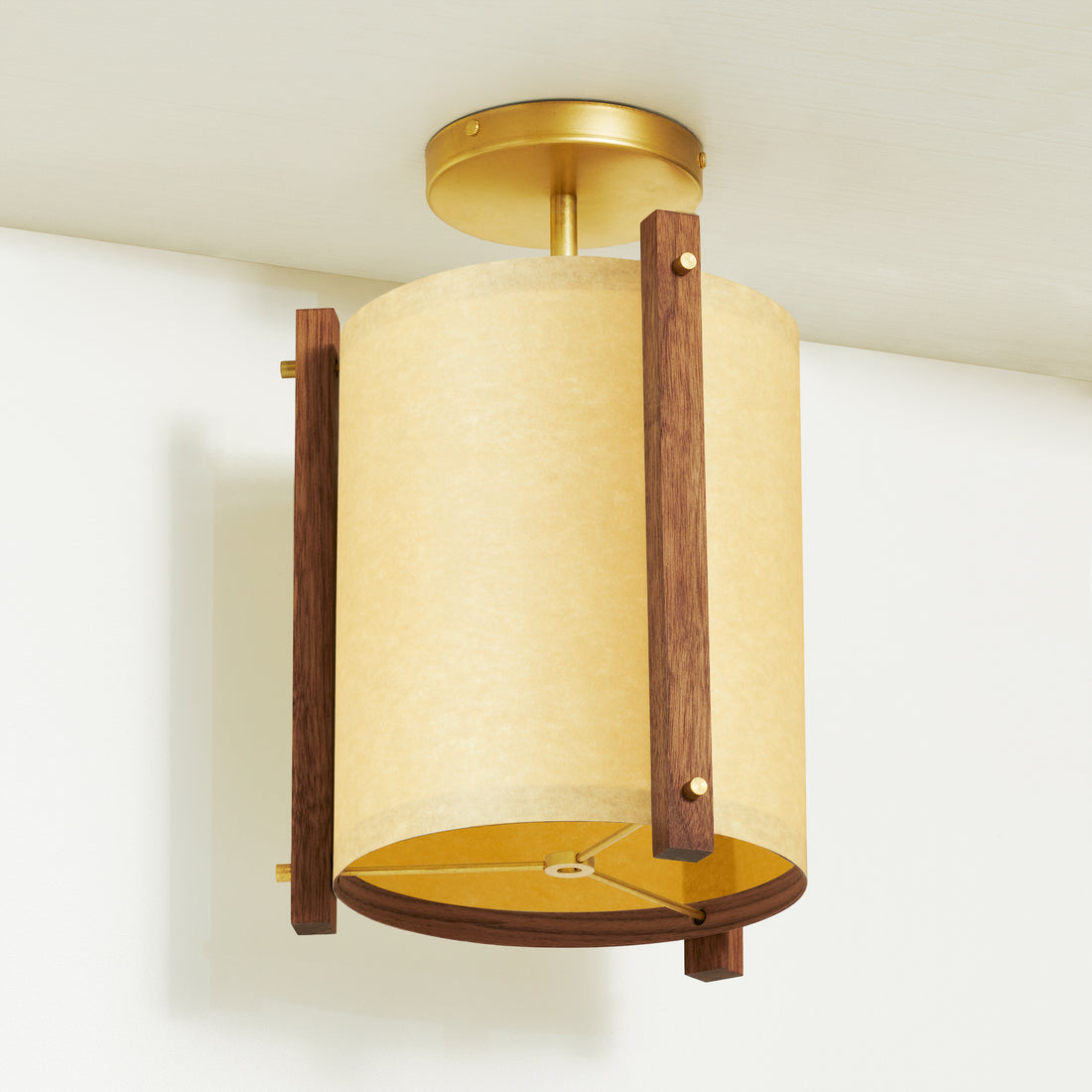 Walnut Sand Ceiling Lamp Front